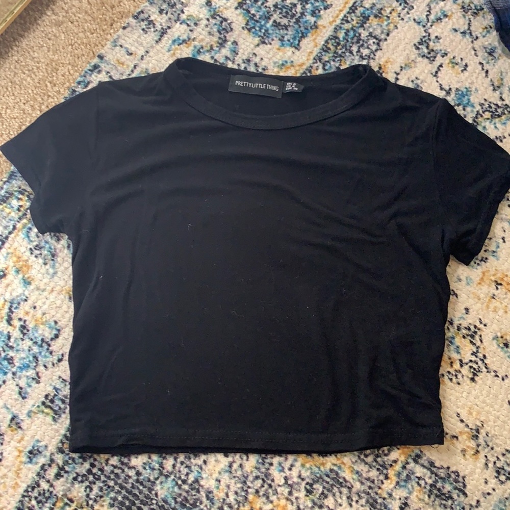 Black crop top